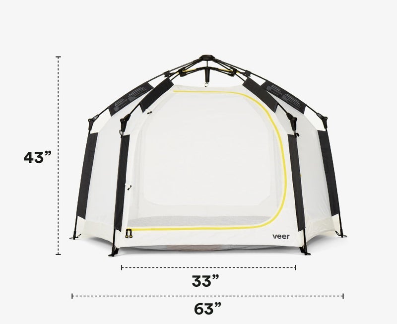 Veer Basecamp | JPMA Certified Portable Pop Up Play Yard/Play Pen for Babies, Toddlers and Kids | Indoor and Outdoor Use | Shade Canopy | Keeps Bugs Out | Playard Safety Certified - Image 4